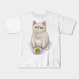 Angy Salad Cat Kids T-Shirt